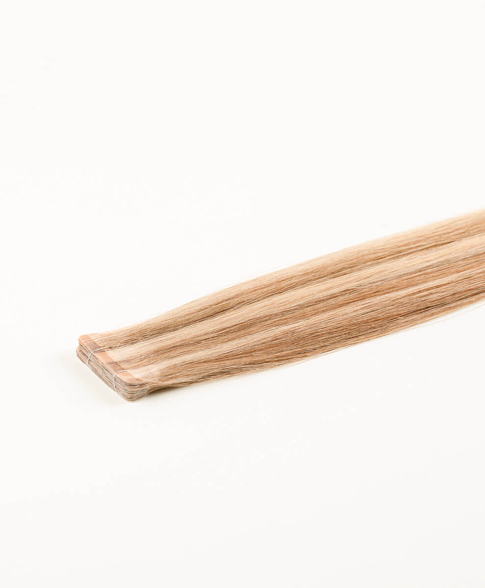 Medium Blonde Highlighted, 20" Ultra Slim Tape-in Hair Extensions, P6/16/613