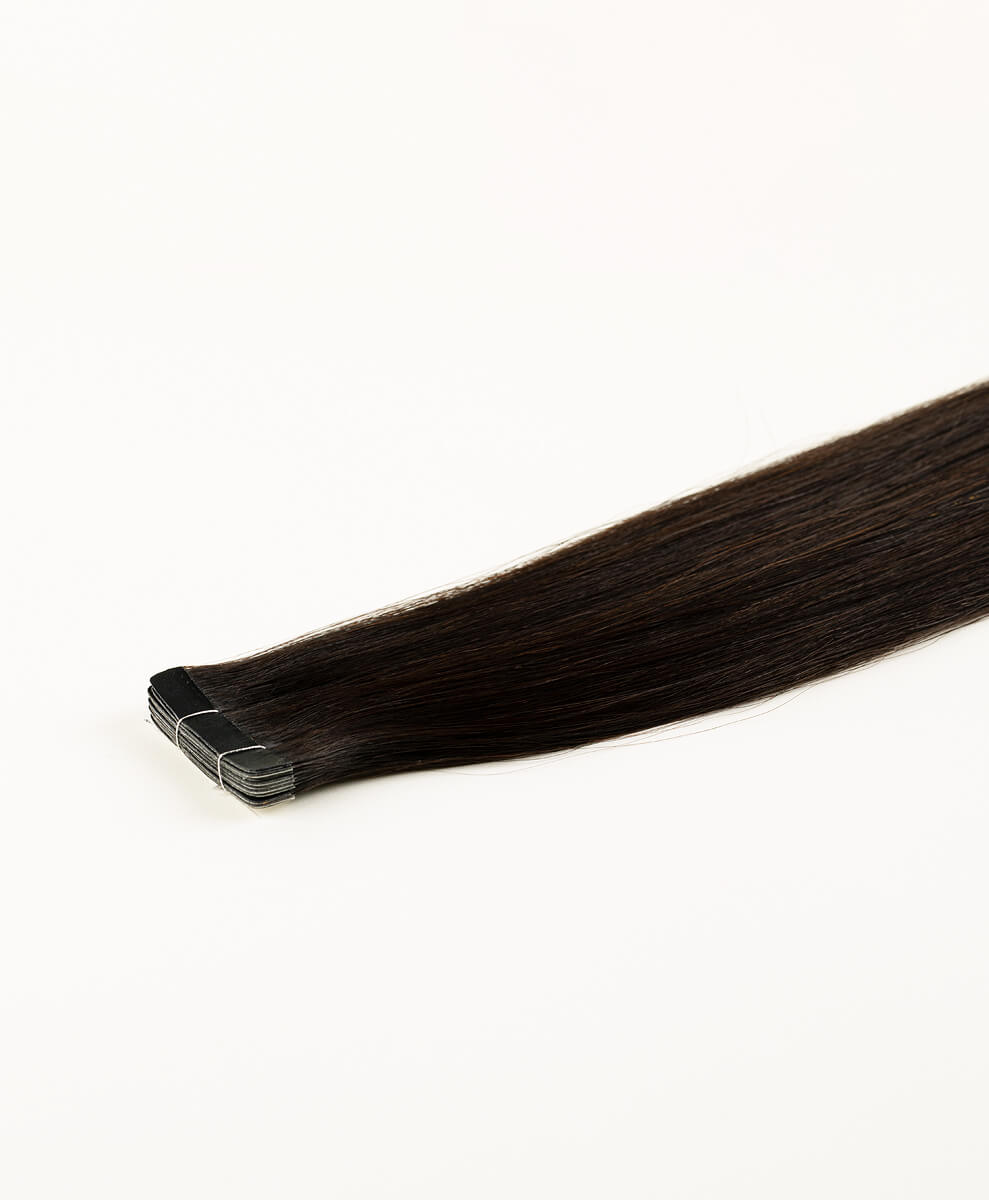 Natural Black, 20" Slim Tape-in Hair Extensions, 1B