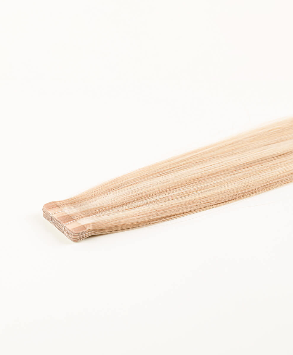 Sandy Blonde Highlighted, 20" Slim Tape-in Hair Extensions, F10/613