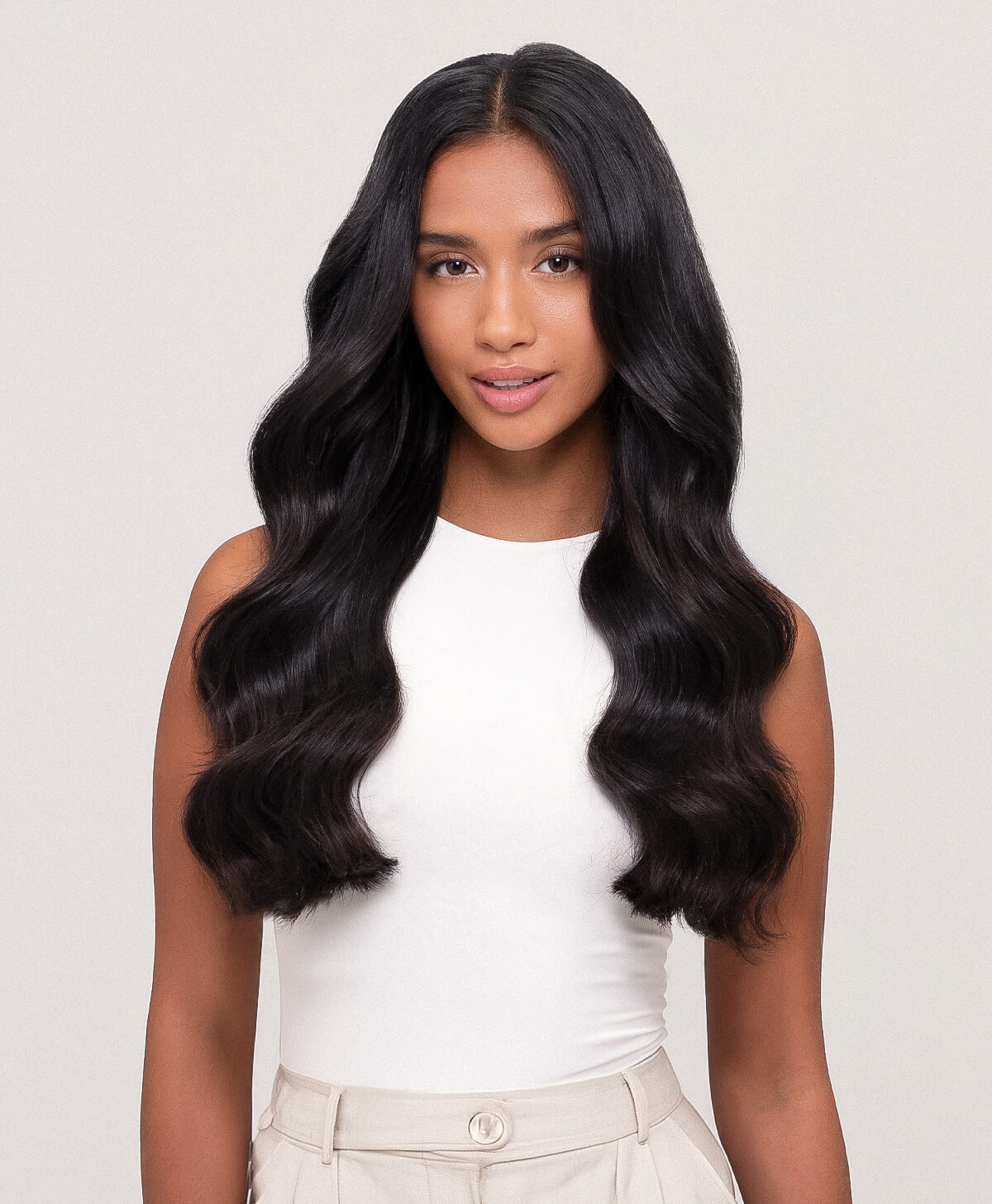 20 inch clip in hair Extensions Clip In Hair Extensions Length Guide | HHEO - YouTube main image 2