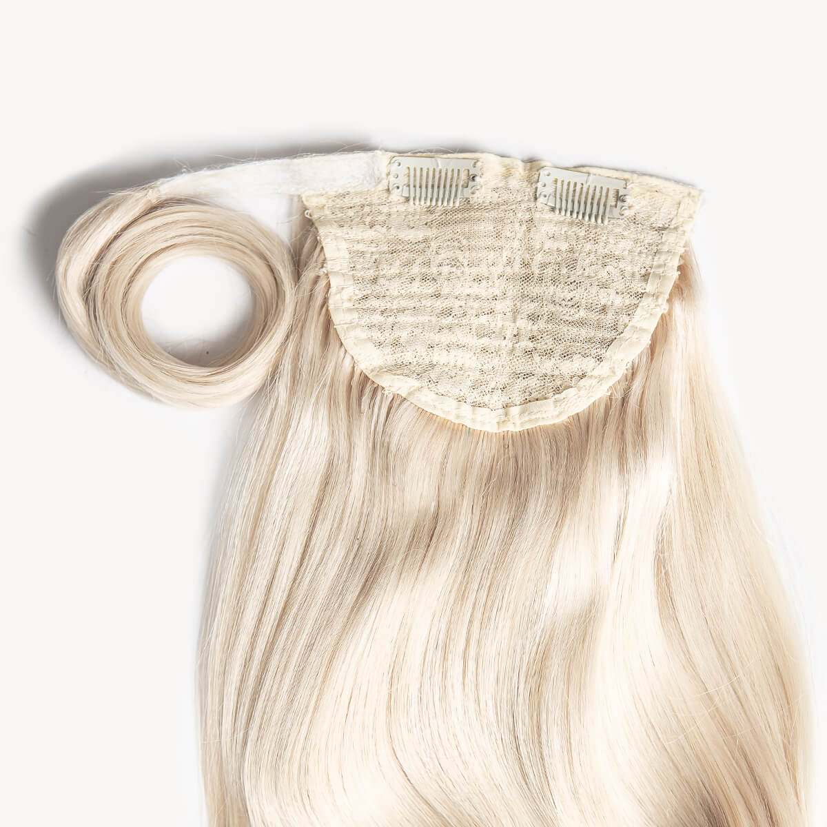 Platinum Blonde, 16" Clip-in Ponytail Hair Extensions