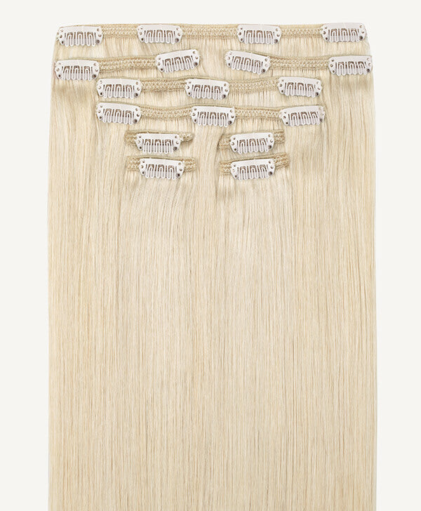 Champagne Blonde, 16" Classic Clip-In Hair Extensions, #240C, 100g