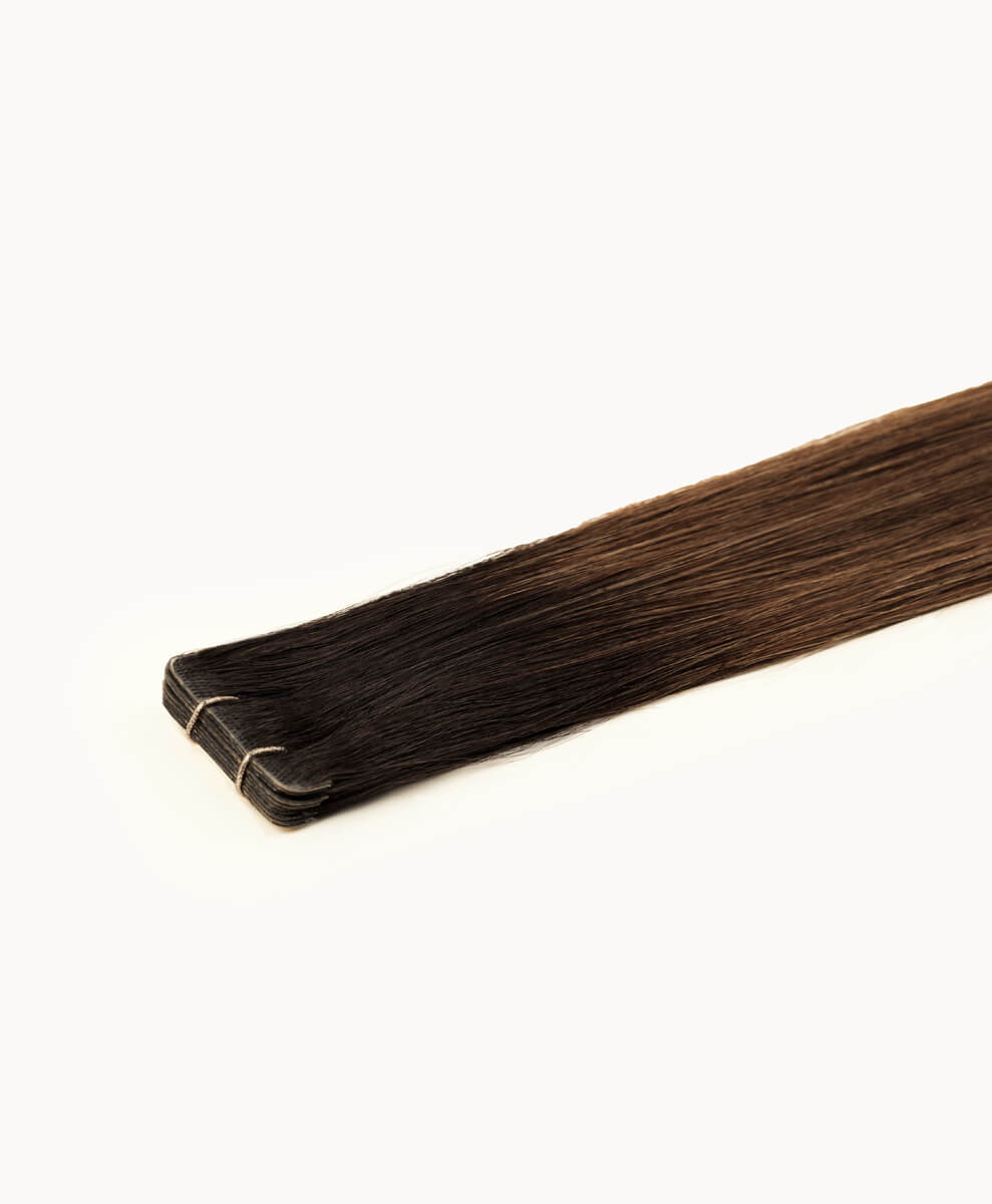Ombre Brown, 20" Invisible Tape In Extensions, #R34