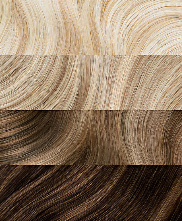 Highlighted Hair Extensions Milk & Blush