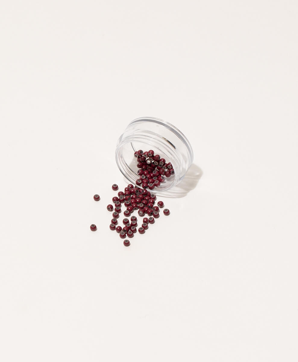 Nano Rings, Red Brown, 100pcs