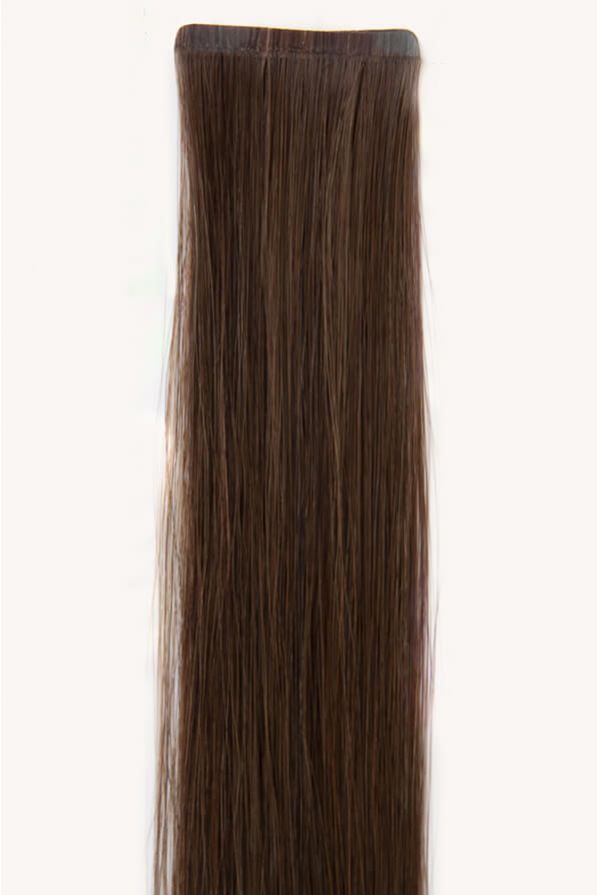 Chocolate Brown, 20" Seamless Hybrid Tape-in Hair Extensions, #4