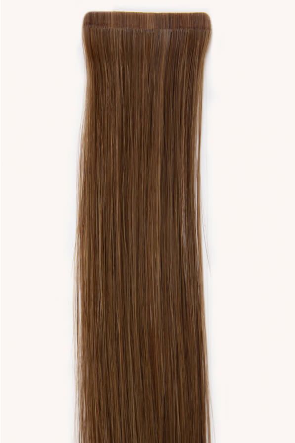 Light Brown, 20" Seamless Hybrid Tape-in Hair Extensions, #6