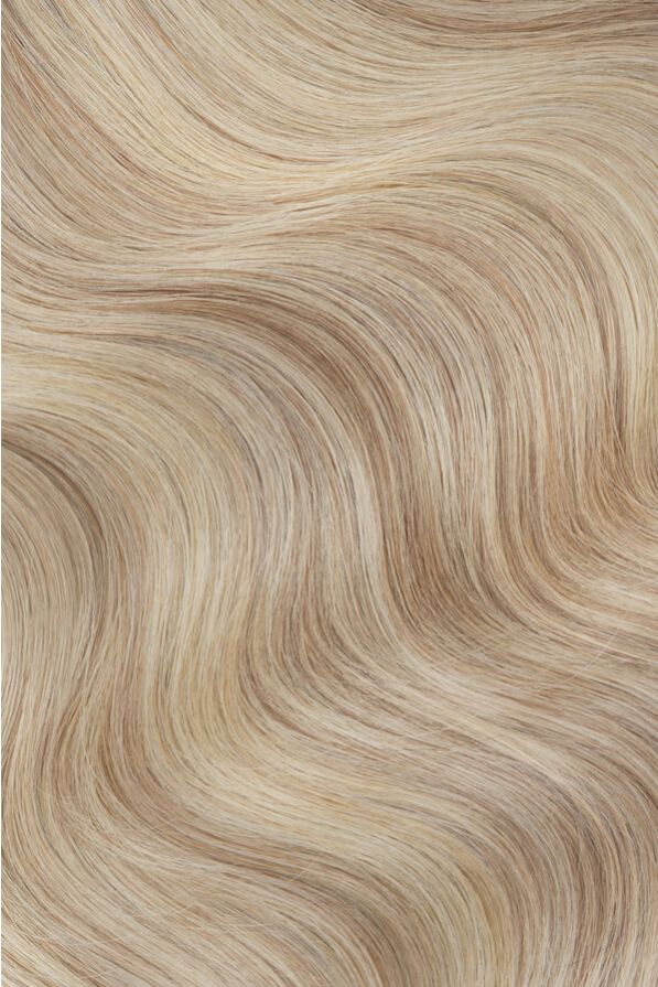 12 inch Seamless 150g Clip-in hair extensions Medium Blonde Highlighted