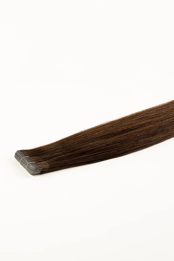 Dark Brown, 16" Ultra Slim Tape-In Hair Extensions, #N02