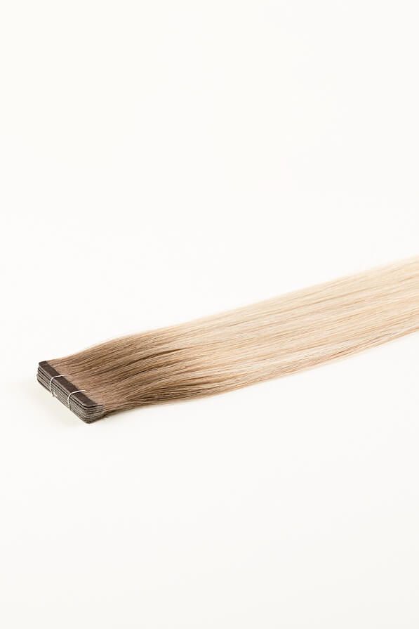 Rooted Blonde Highlights, 16" Ultra Slim Tape-In Hair Extensions, #R38