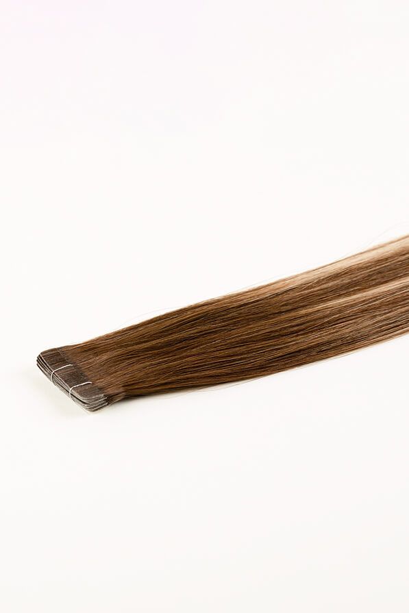 Rooted Ombre Bronde, 16" Slim Tape-In Hair Extensions, #R36