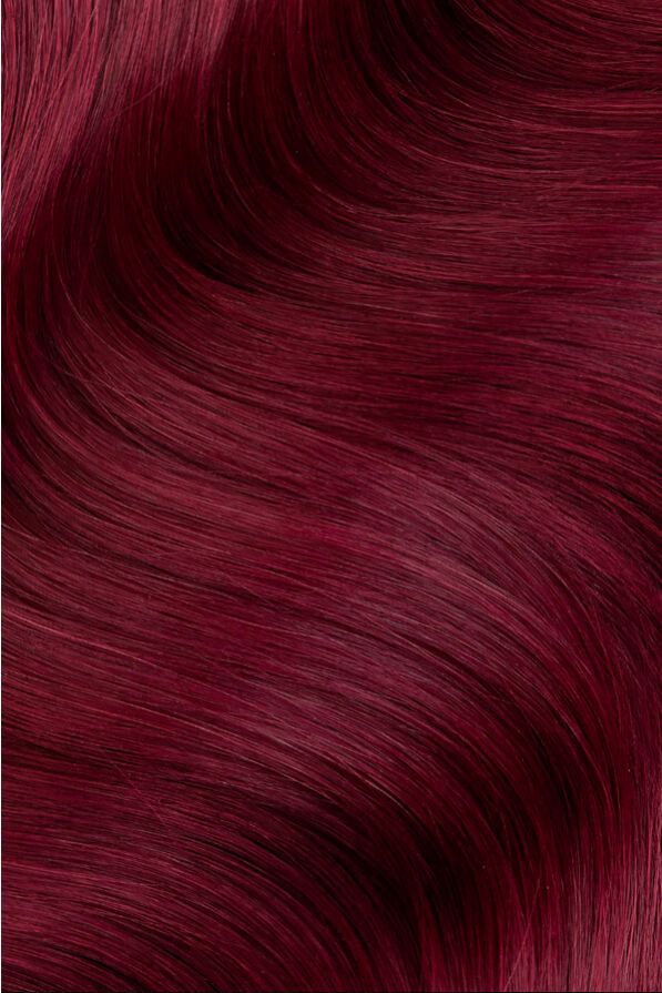 16 inch Quad 200g Clip-in hair extensions Cherry Red