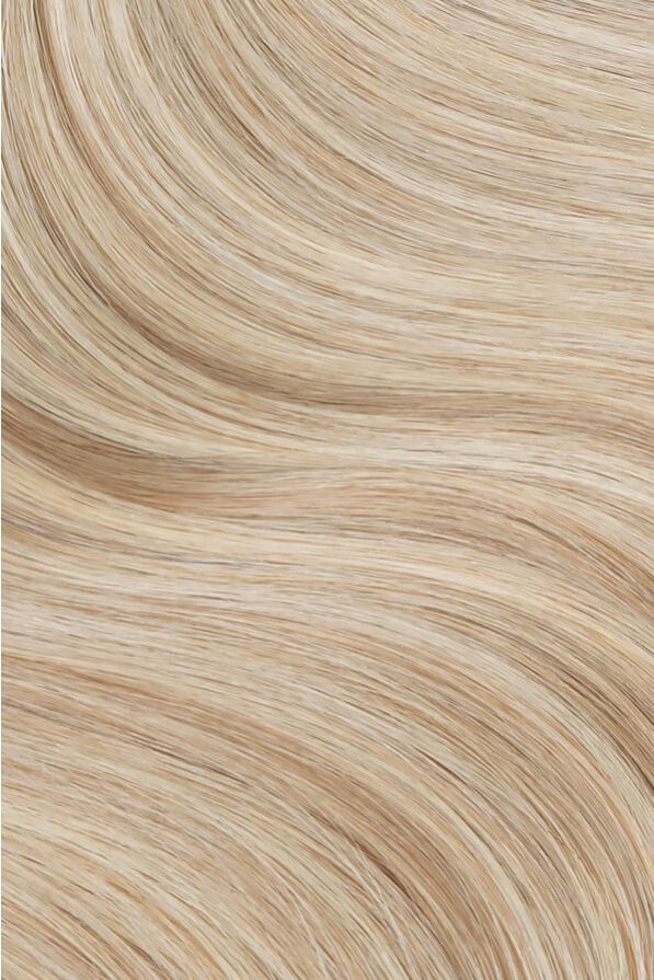 16 inch Quad 200g Clip-in hair extensions Sandy Blonde Highlighted