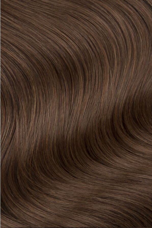 16 inch Seamless 160g Clip-in hair extensions Light Brown