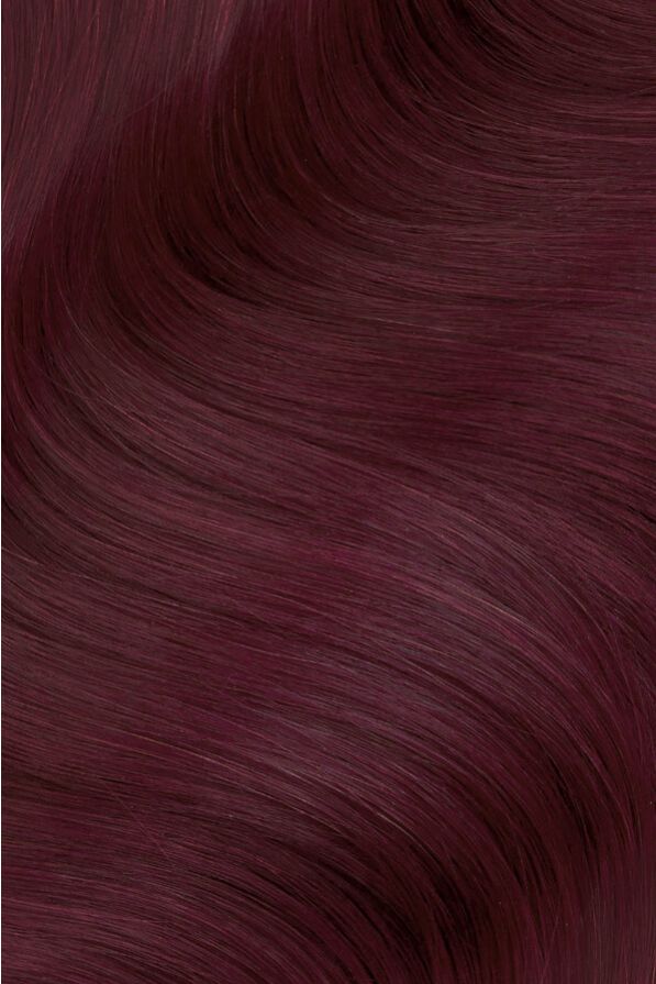 Plum Red, 18" Ultra Seam Clip-In Hair Extensions