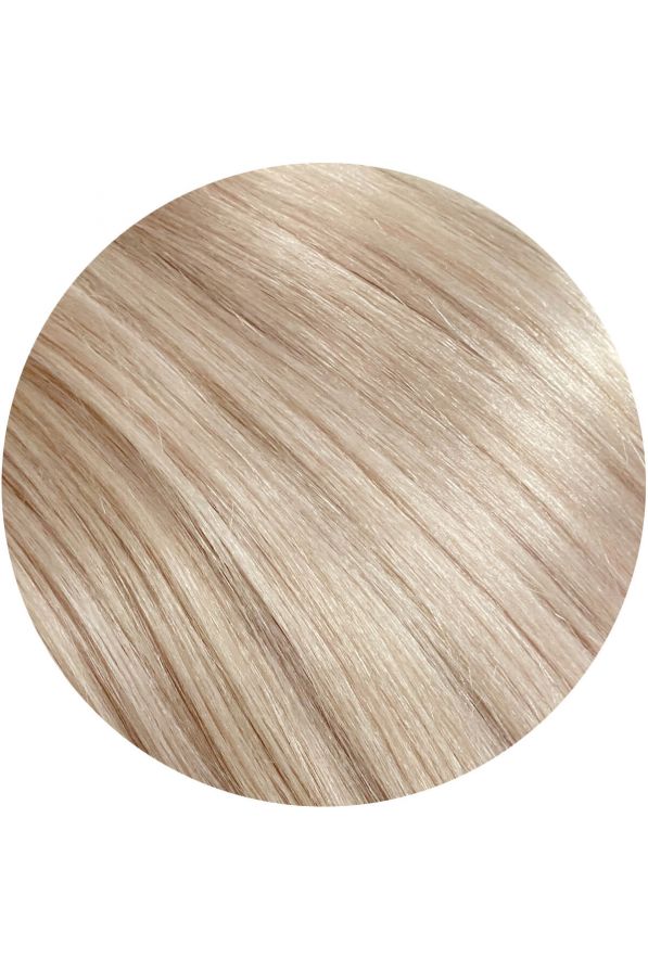 Champagne Blonde, 12" Seamless Clip-In Hair Extensions, #240C, 140g