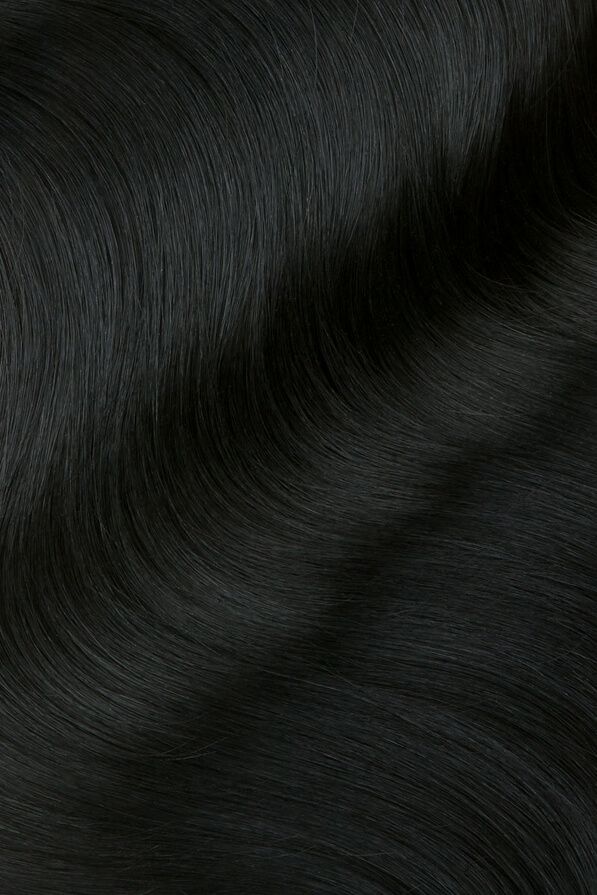Jet Black, 22" Ultra Seam Clip-In Hair Extensions, #1 | 235g