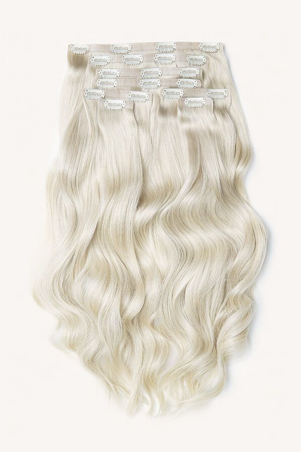 Platinum Blonde, 18" Ultra Seam Clip-In Hair Extensions