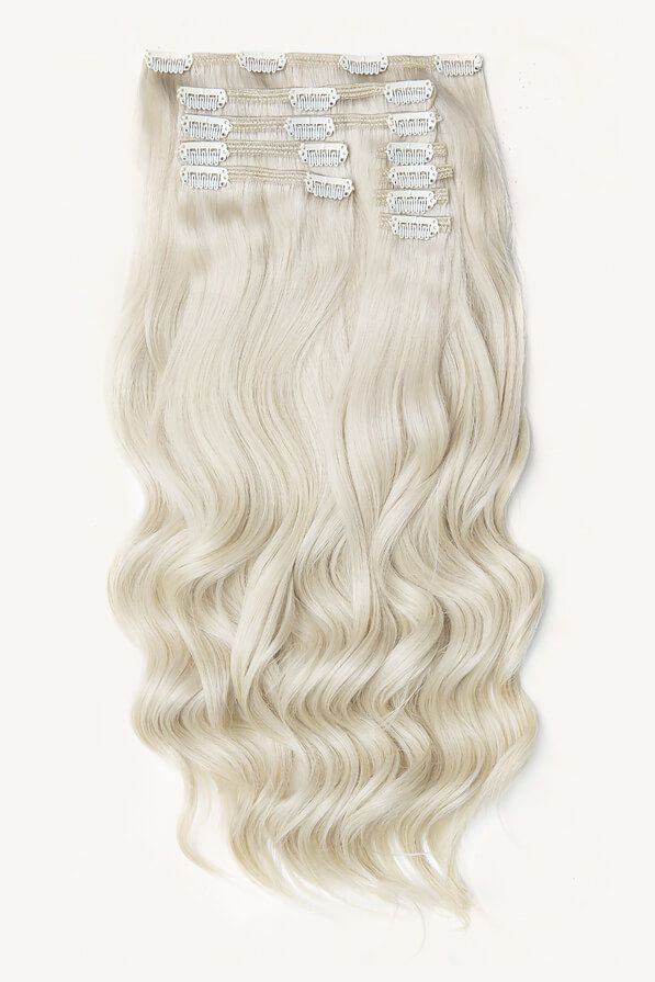Platinum Blonde, 20" Classic Clip-In Hair Extensions