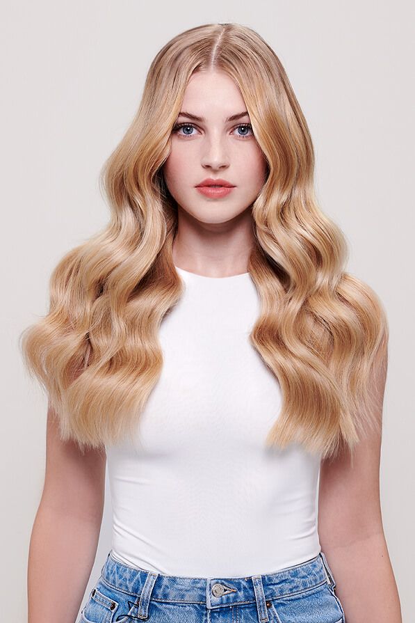 16" Quad Weft, 200g Clip-In Hair Extensions, Luxurious Set