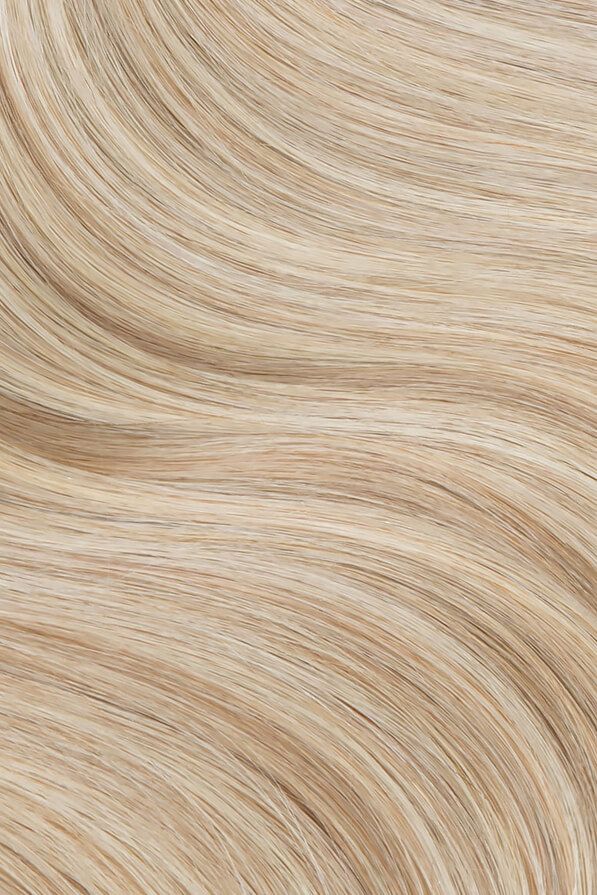 Sandy Blonde Highlighted, 22" Ultra Seam Clip-In Hair Extensions, F10/613 | 235g