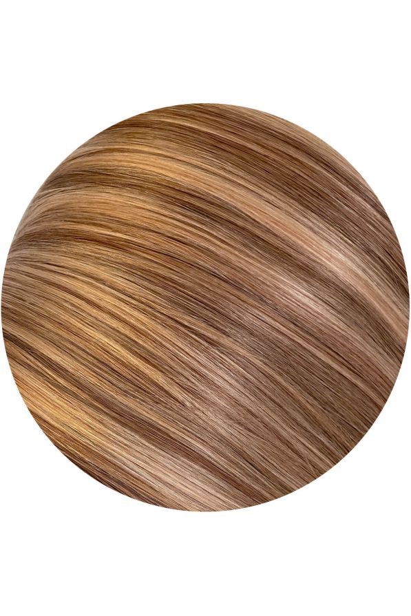 Toasted Blonde Highlighted, 12" Seamless Clip-In Hair Extensions, 140g