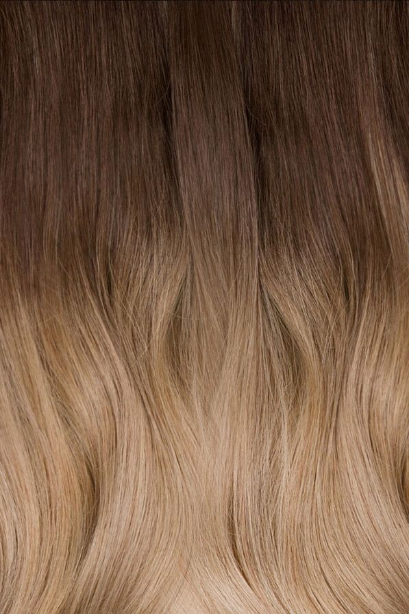 Toffee Ombre, 22" Ultra Seam Clip-In Hair Extensions, T4-18 | 235g
